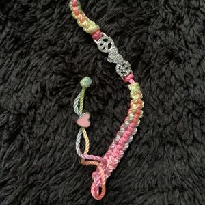 ♡girls rainbow ombré friendship bracelet